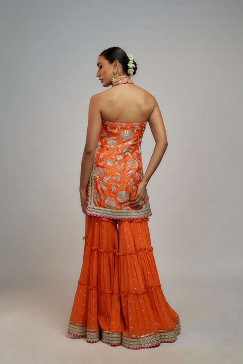 Golconda Sitara Sharara set